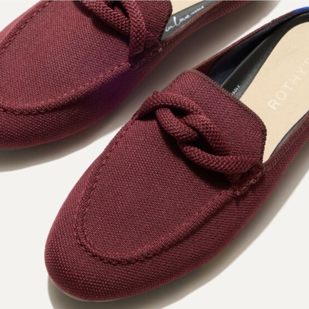 Rothy's The Loafer Mule Auburn Syrah 5 NWOT - Picture 3 of 14